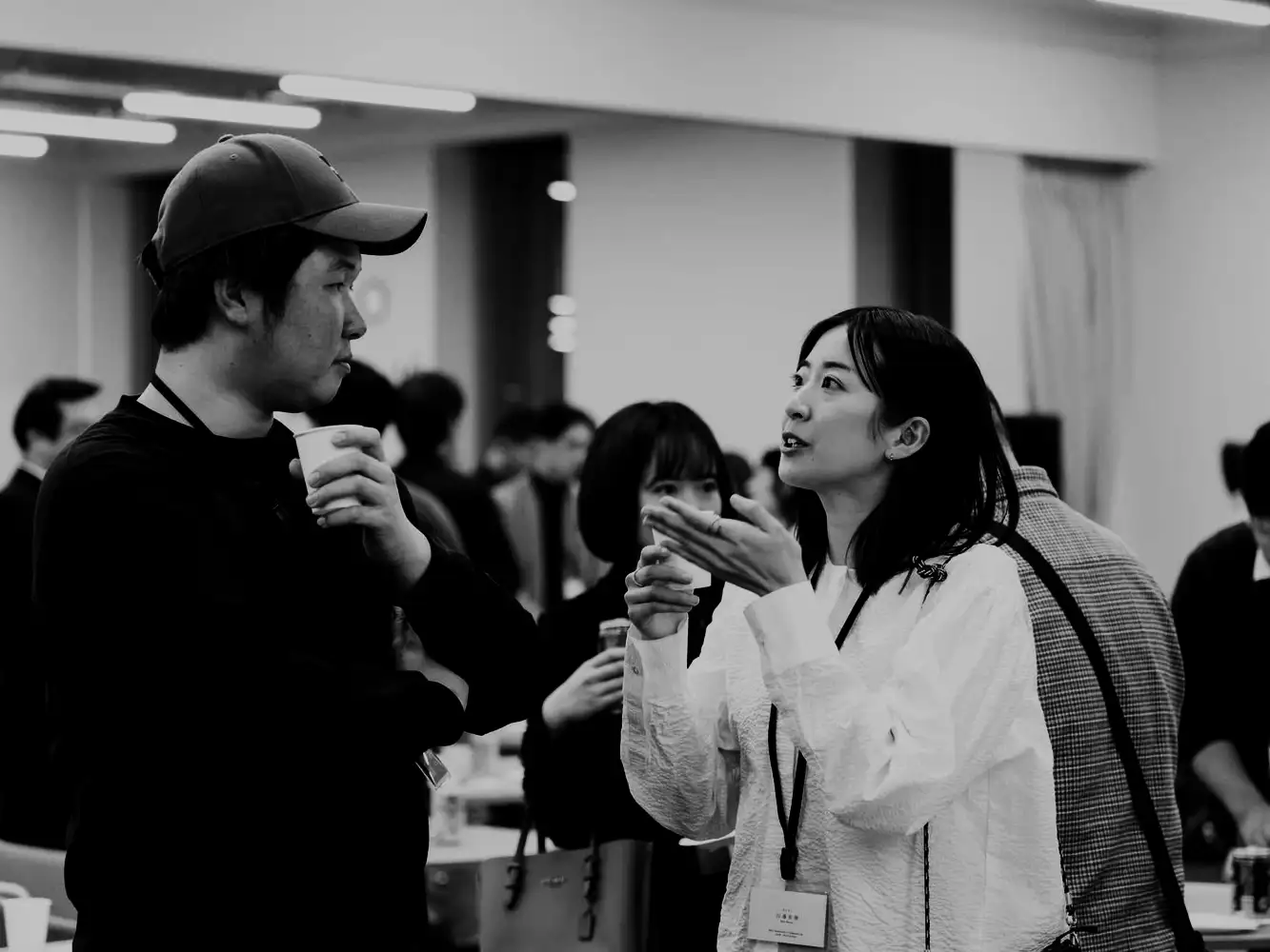 ネットワーキングで参加者同士が語り合うTIMEWELLイベントの様子